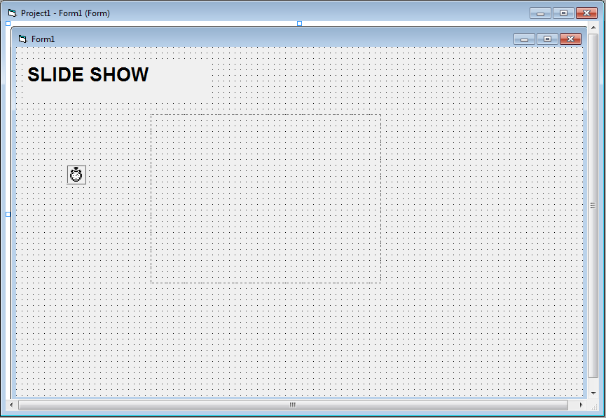 PROJECT 8: VISUAL BASIC PROGRAMMING LANGUAGE (SLIDE SHOW ) Property Part (F4)